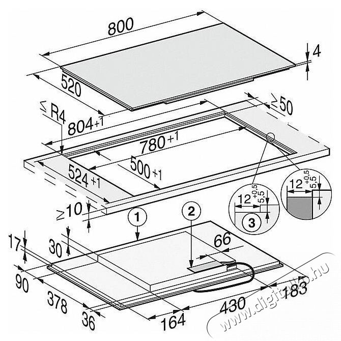 Miele KM 7474 FL 125 Edition Indukci&oacute;s főzőlap (be&eacute;p&iacute;thető) Konyhai term&eacute;kek - S&uuml;tő-főzőlap, tűzhely (be&eacute;p&iacute;thető) - Indukci&oacute;s főzőlap (be&eacute;p&iacute;thető) - 529771