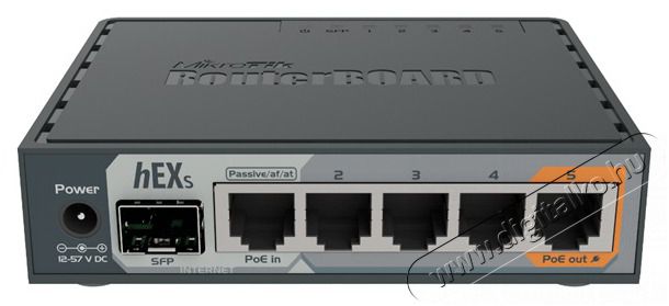 MikroTik hEX S RB760iGS L4 256MB 5x GbE port 1x GbE SFP router Iroda &eacute;s sz&aacute;m&iacute;t&aacute;stechnika - H&aacute;l&oacute;zat - Router - 409670