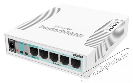 MikroTik RB260GS/CSS106-5G-1S 5port GbE LAN 1port GbE SFP Switch Iroda &eacute;s sz&aacute;m&iacute;t&aacute;stechnika - H&aacute;l&oacute;zat - Switch - 409621