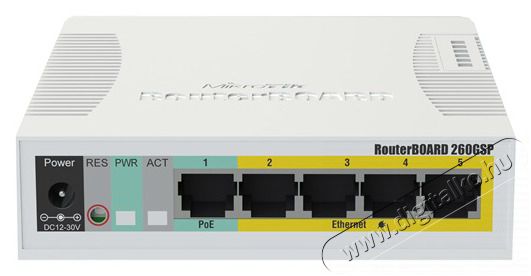 MikroTik RB260GSP/CSS106-1G-4P-1S 5port GbE 1xGbE SFP PoE switch Iroda &eacute;s sz&aacute;m&iacute;t&aacute;stechnika - H&aacute;l&oacute;zat - Switch - 415780