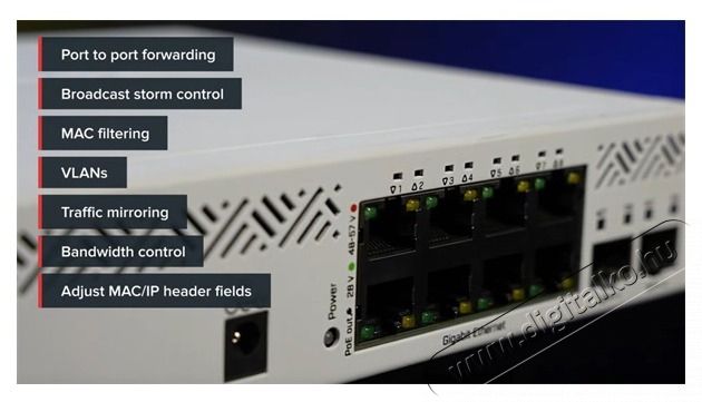 MikroTik CSS610-8P-2S+IN 8xGbE PoE LAN 2xSFP+ port Cloud Smart Switch Iroda &eacute;s sz&aacute;m&iacute;t&aacute;stechnika - H&aacute;l&oacute;zat - Switch - 463359