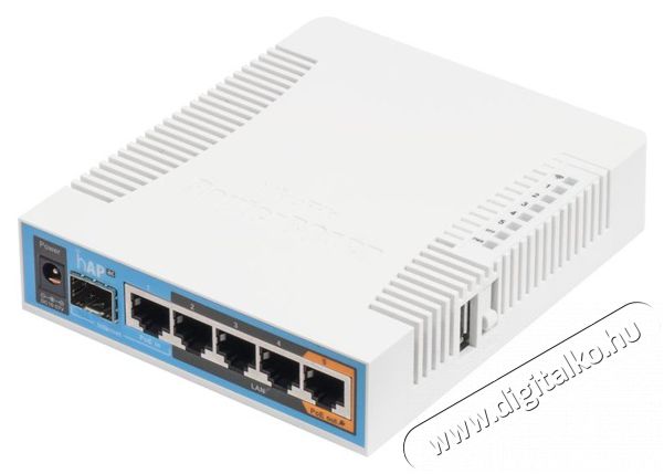 MikroTik hAP ac RB962UiGS-5HacT2HnT L4 128MB 5x GbE LAN 1x GbE SFP Dual-band Vezet&eacute;k n&eacute;lk&uuml;li Router Iroda &eacute;s sz&aacute;m&iacute;t&aacute;stechnika - H&aacute;l&oacute;zat - Router - 476794
