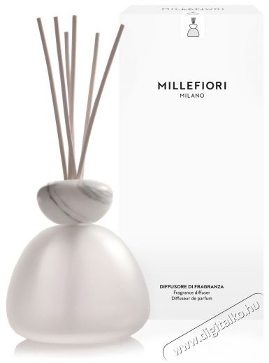 MILLEFIORI MILANO Air Design Marble White matt &uuml;veg, 350 ml Fot&oacute;-Vide&oacute; kieg&eacute;sz&iacute;tők - F&eacute;nyterelő - Diff&uacute;zor - 530342