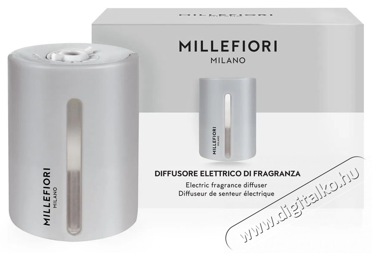MILLEFIORI MILANO Mf Electric Grey aroma diff&uacute;zor Sz&eacute;ps&eacute;g&aacute;pol&aacute;s / Eg&eacute;szs&eacute;g - L&eacute;gtiszt&iacute;t&oacute; / p&aacute;r&aacute;s&iacute;t&oacute; / p&aacute;r&aacute;tlan&iacute;t&oacute; - P&aacute;r&aacute;s&iacute;t&oacute; - 531981