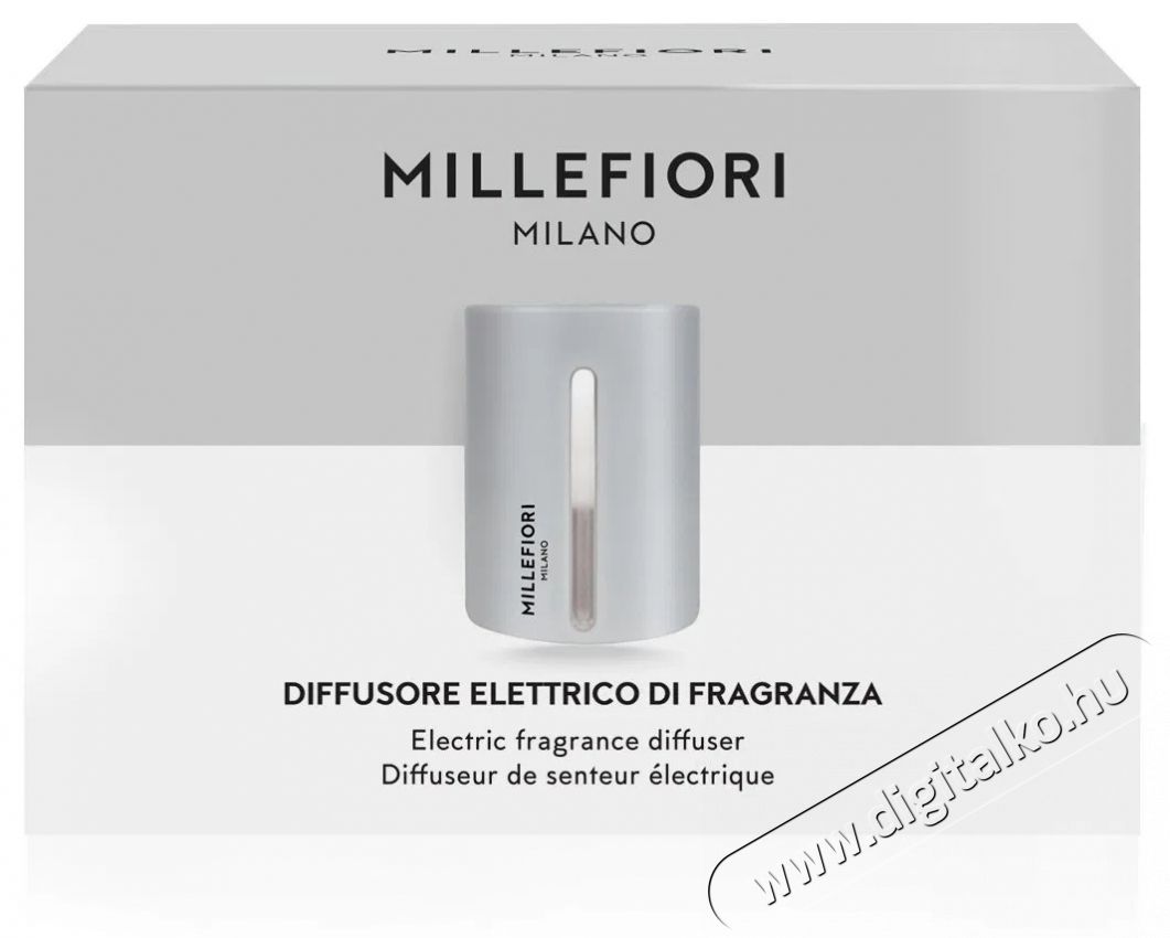 MILLEFIORI MILANO Mf Electric Grey aroma diff&uacute;zor Sz&eacute;ps&eacute;g&aacute;pol&aacute;s / Eg&eacute;szs&eacute;g - L&eacute;gtiszt&iacute;t&oacute; / p&aacute;r&aacute;s&iacute;t&oacute; / p&aacute;r&aacute;tlan&iacute;t&oacute; - P&aacute;r&aacute;s&iacute;t&oacute; - 531981