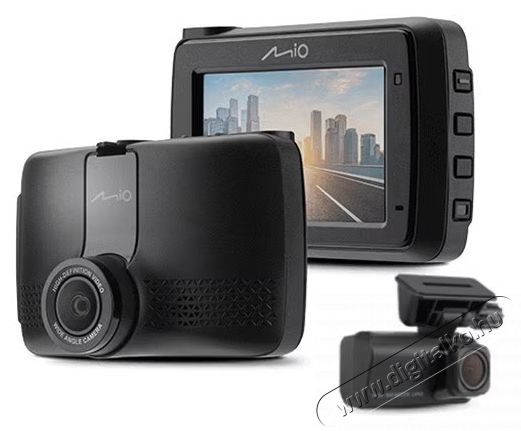 MIO MiVue 903WD Pro Dual DVR aut&oacute;s videokamera F&eacute;nyk&eacute;pezőg&eacute;p / kamera - Aut&oacute;s fed&eacute;lzeti kamera - 535466