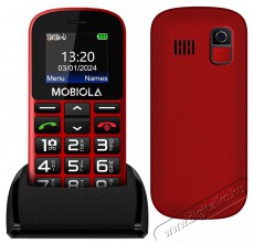 Mobiola MB200 piros Mobil / Kommunik&aacute;ci&oacute; / Smart - Klasszikus / Mobiltelefon időseknek - 521662