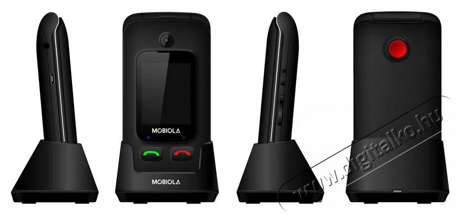 Mobiola MB610 fekete Mobil / Kommunik&aacute;ci&oacute; / Smart - Klasszikus / Mobiltelefon időseknek - 521663