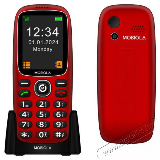 Mobiola MB3120i piros Mobil / Kommunik&aacute;ci&oacute; / Smart - Klasszikus / Mobiltelefon időseknek - 527495