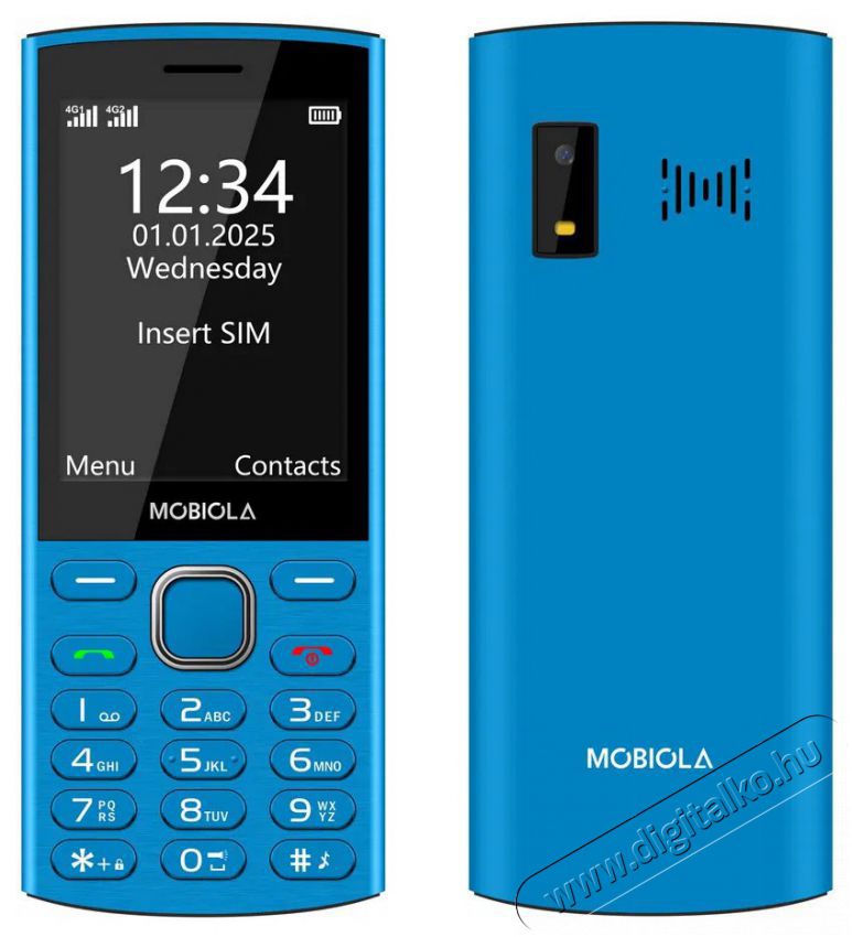 Mobiola MB4280 4G k&eacute;k Mobil / Kommunik&aacute;ci&oacute; / Smart - Klasszikus / Mobiltelefon időseknek - 527498