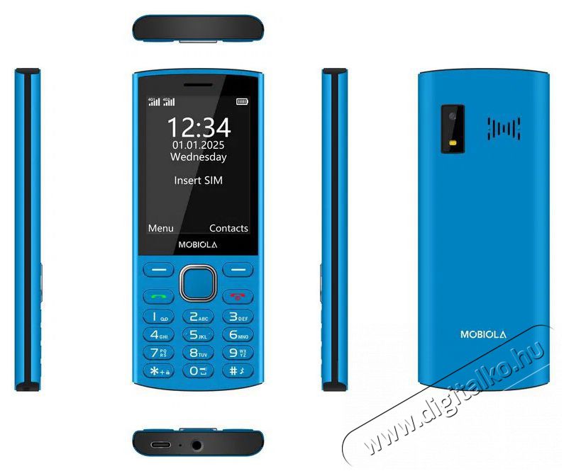 Mobiola MB4280 4G k&eacute;k Mobil / Kommunik&aacute;ci&oacute; / Smart - Klasszikus / Mobiltelefon időseknek - 527498