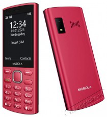 Mobiola MB4280 4G piros Mobil / Kommunik&aacute;ci&oacute; / Smart - Klasszikus / Mobiltelefon időseknek - 527499