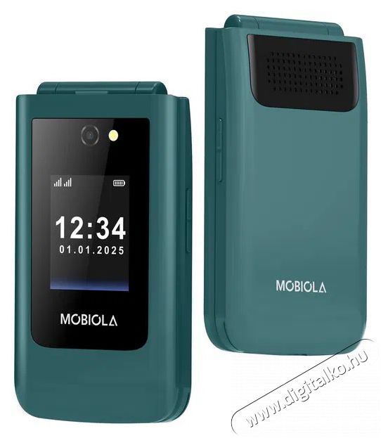 Mobiola MB4600 4G z&ouml;ld Mobil / Kommunik&aacute;ci&oacute; / Smart - Klasszikus / Mobiltelefon időseknek - 527501