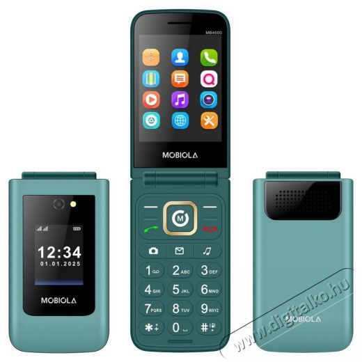 Mobiola MB4600 4G z&ouml;ld Mobil / Kommunik&aacute;ci&oacute; / Smart - Klasszikus / Mobiltelefon időseknek - 527501
