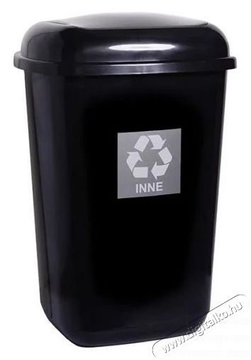 MOCCA Plafor Quatro 45L fekete/ez&uuml;st rug&oacute;s billenő fedeles szemetes H&aacute;ztart&aacute;s / Otthon / K&uuml;lt&eacute;r - Lak&aacute;sfelszerel&eacute;s - Szemetes - 502383