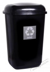 MOCCA Plafor Quatro 45L fekete/ez&uuml;st rug&oacute;s billenő fedeles szemetes H&aacute;ztart&aacute;s / Otthon / K&uuml;lt&eacute;r - Lak&aacute;sfelszerel&eacute;s - Szemetes - 502383