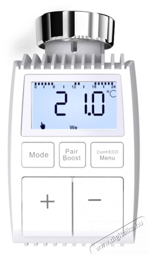 MOES TV-01 Smart Radiator Valve, Zigbee, White H&aacute;ztart&aacute;s / Otthon / K&uuml;lt&eacute;r - Okos otthon - Termoszt&aacute;t - 508187
