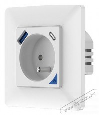 MOES Smart Wall Socket, WiFi, +USB H&aacute;ztart&aacute;s / Otthon / K&uuml;lt&eacute;r - Okos otthon - Okos konnektor - 521683