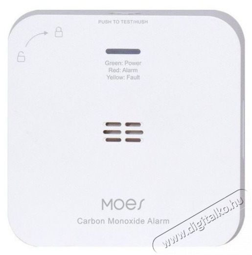 MOES CO Detector, Zigbee H&aacute;ztart&aacute;s / Otthon / K&uuml;lt&eacute;r - Biztons&aacute;gtechnika - F&uuml;st- &eacute;s sz&eacute;n-monoxid &eacute;rz&eacute;kelő - 519548