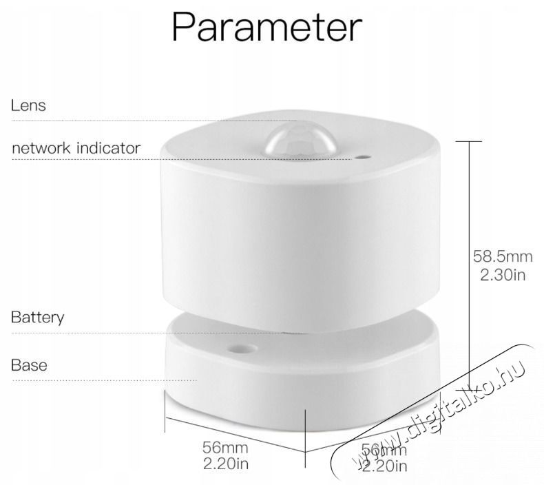MOES IR Human Sensor, Zigbee H&aacute;ztart&aacute;s / Otthon / K&uuml;lt&eacute;r - Biztons&aacute;gtechnika - Mozg&aacute;s&eacute;rz&eacute;kelő - 519559