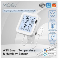 MOES Temperature and humidity probe, WiFi H&aacute;ztart&aacute;s / Otthon / K&uuml;lt&eacute;r - Okos otthon - Kieg&eacute;sz&iacute;tő - 519562