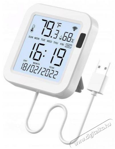 MOES Temperature and humidity probe, WiFi H&aacute;ztart&aacute;s / Otthon / K&uuml;lt&eacute;r - Okos otthon - Kieg&eacute;sz&iacute;tő - 519562