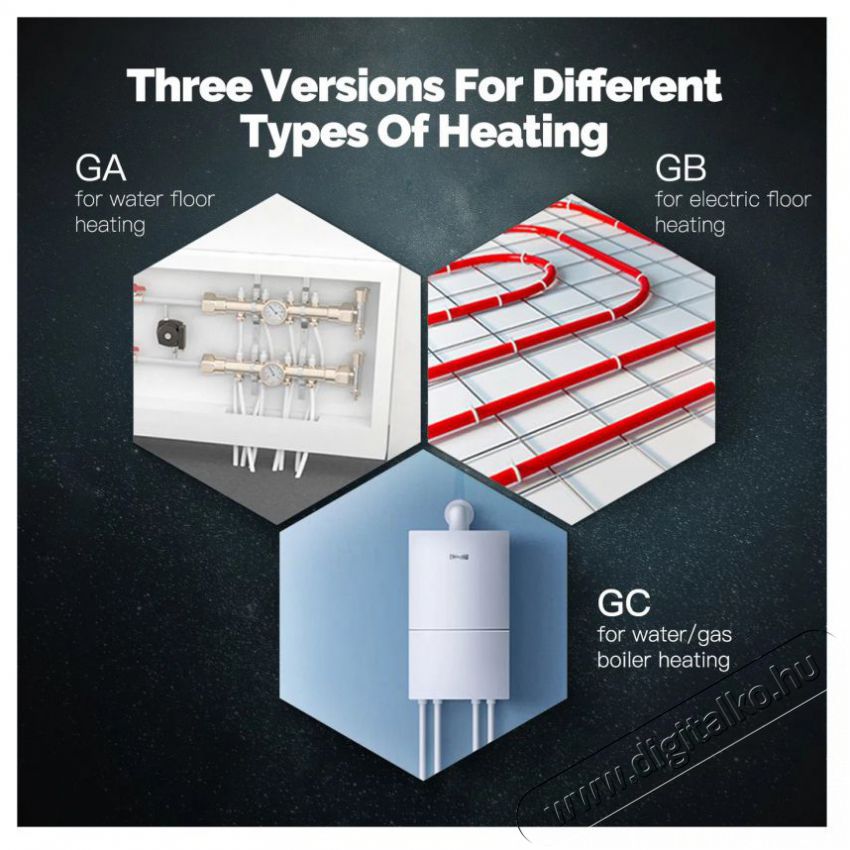 MOES GC water/gas boiler 5A, gray H&aacute;ztart&aacute;s / Otthon / K&uuml;lt&eacute;r - Okos otthon - Termoszt&aacute;t - 519557