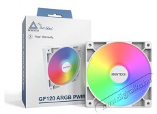 Montech GF120 ARGB PWM White Iroda &eacute;s sz&aacute;m&iacute;t&aacute;stechnika - Sz&aacute;m&iacute;t&oacute;g&eacute;p tartoz&eacute;k - Ventil&aacute;tor - 512101