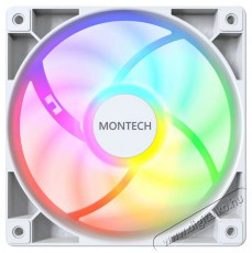 Montech GF120 ARGB PWM White Iroda &eacute;s sz&aacute;m&iacute;t&aacute;stechnika - Sz&aacute;m&iacute;t&oacute;g&eacute;p tartoz&eacute;k - Ventil&aacute;tor - 512101