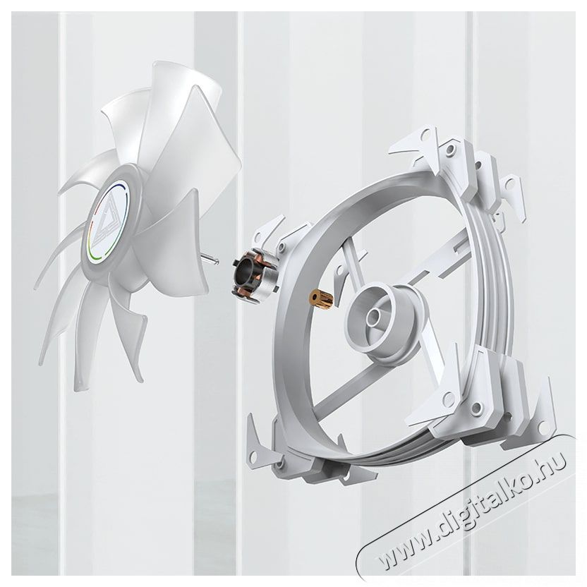Montech HP140 ARGB PWM White Iroda &eacute;s sz&aacute;m&iacute;t&aacute;stechnika - Sz&aacute;m&iacute;t&oacute;g&eacute;p tartoz&eacute;k - Ventil&aacute;tor - 512100