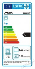 Mora I 8688 BW Konyhai term&eacute;kek - S&uuml;tő-főzőlap, tűzhely (szabadon&aacute;ll&oacute;) - Elektromos tűzhely (szabadon&aacute;ll&oacute;) - 505256