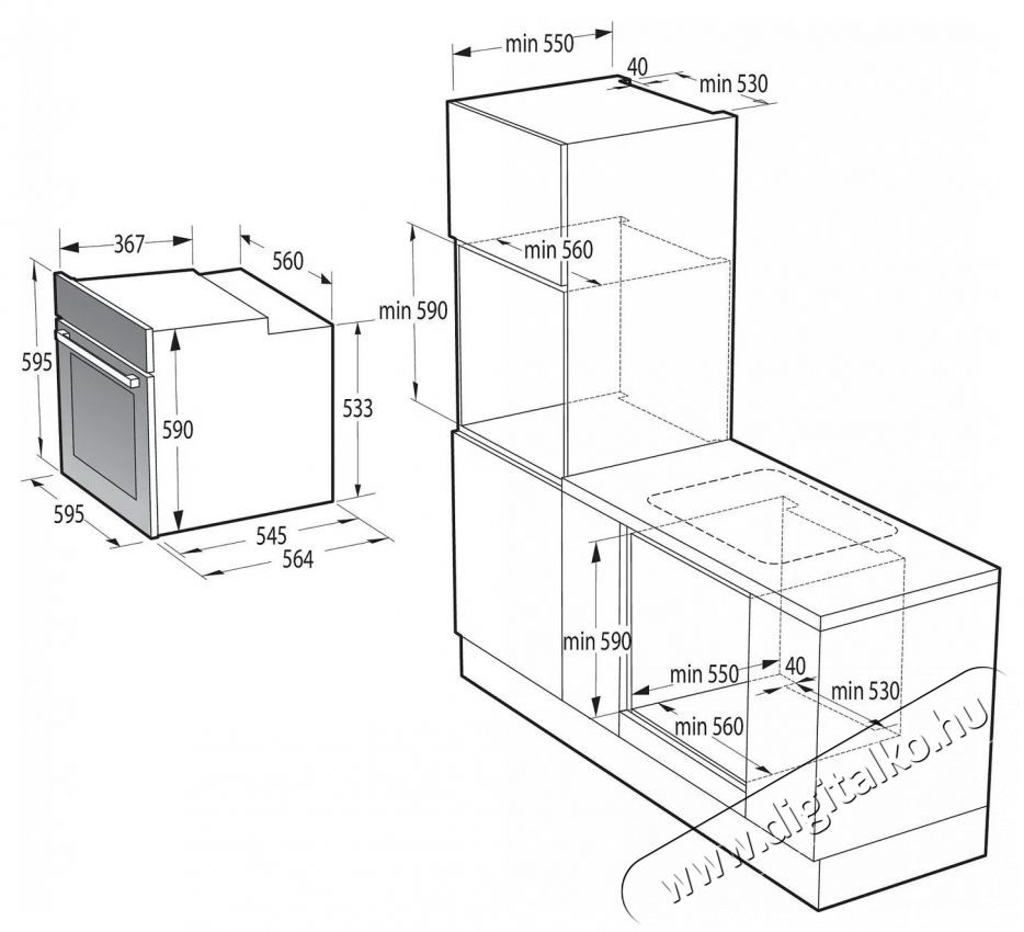 Mora VT 354 BXB Konyhai term&eacute;kek - S&uuml;tő-főzőlap, tűzhely (be&eacute;p&iacute;thető) - S&uuml;tő (be&eacute;p&iacute;thető) - 505774