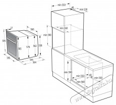 Mora VT 545 BXB Konyhai term&eacute;kek - S&uuml;tő-főzőlap, tűzhely (be&eacute;p&iacute;thető) - S&uuml;tő (be&eacute;p&iacute;thető) - 505772