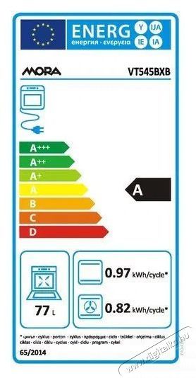 Mora VT 545 BXB Konyhai term&eacute;kek - S&uuml;tő-főzőlap, tűzhely (be&eacute;p&iacute;thető) - S&uuml;tő (be&eacute;p&iacute;thető) - 505772