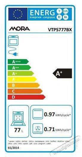 Mora VTPS 777 BX Konyhai term&eacute;kek - S&uuml;tő-főzőlap, tűzhely (be&eacute;p&iacute;thető) - S&uuml;tő (be&eacute;p&iacute;thető) - 505777