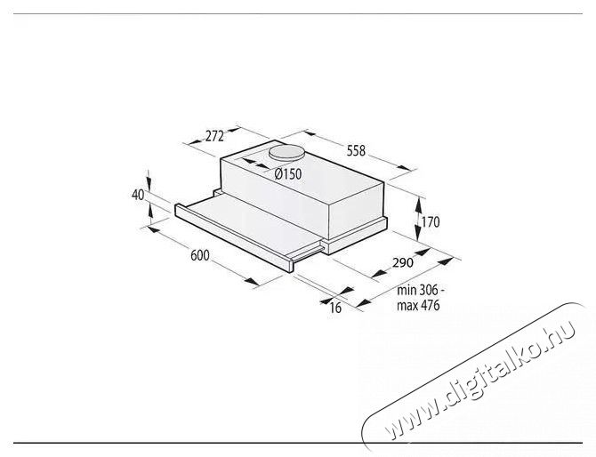 Mora OT 652 GB 1 Konyhai term&eacute;kek - P&aacute;raelsz&iacute;v&oacute; - Be&eacute;p&iacute;thető / kih&uacute;zhat&oacute; - 509693