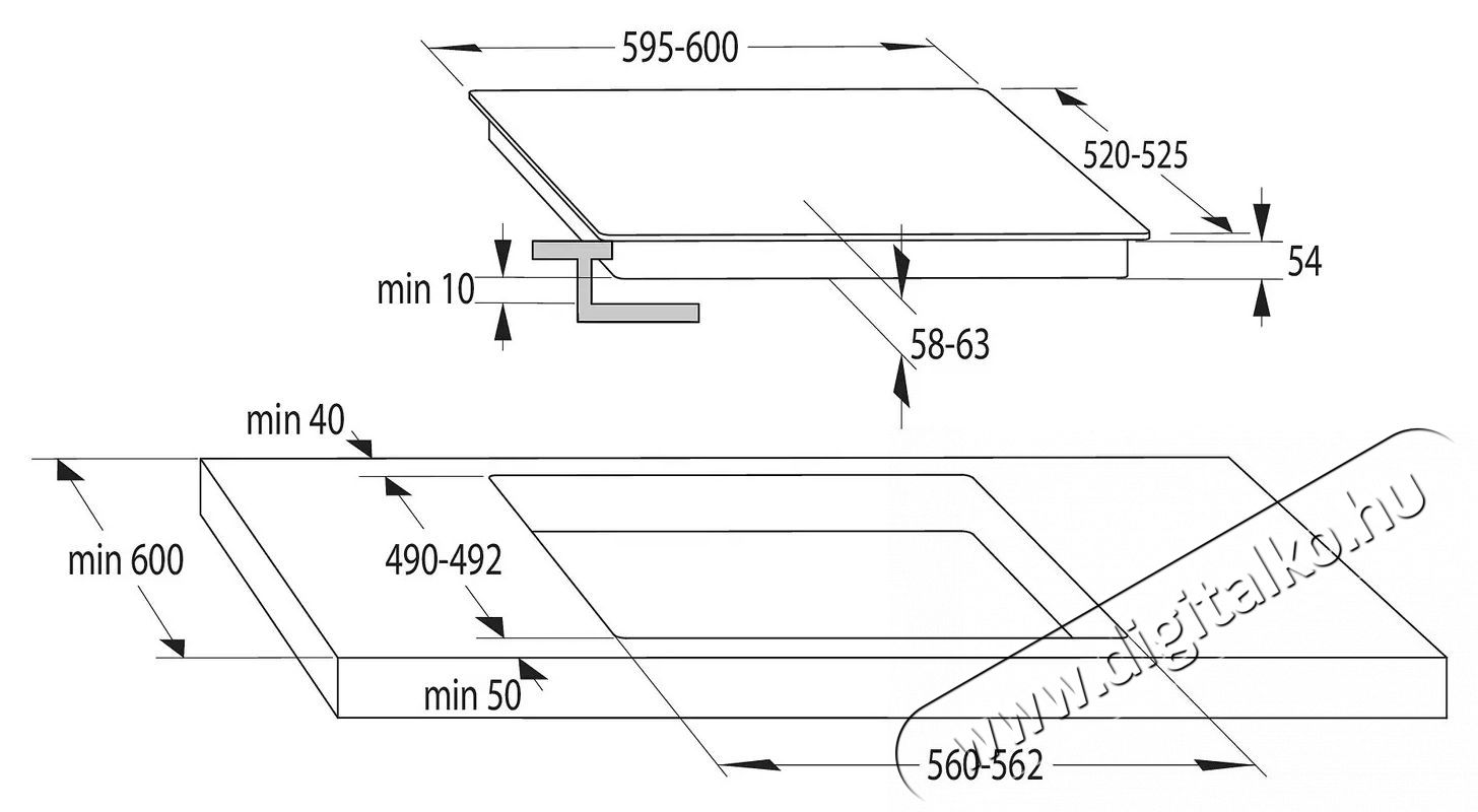 Mora VDIT 67E X Konyhai term&eacute;kek - S&uuml;tő-főzőlap, tűzhely (be&eacute;p&iacute;thető) - Indukci&oacute;s főzőlap (be&eacute;p&iacute;thető) - 515679