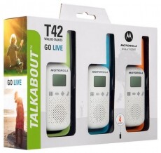 Motorola Talkabout T42 Triple Pack walkie talkie (3db) Mobil / Kommunik&aacute;ci&oacute; / Smart - Walkie-Talkie / PMR r&aacute;di&oacute; - Walkie-Talkie / PMR r&aacute;di&oacute; - 369739