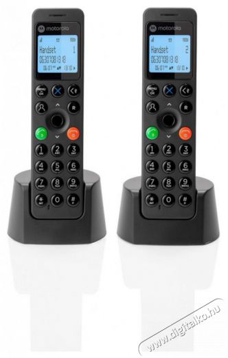 Motorola DOT202 fekete dect telefon Mobil / Kommunik&aacute;ci&oacute; / Smart - DECT / cordless telefon - 506174