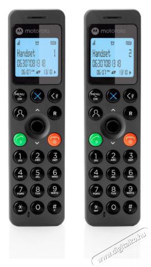Motorola DOT202 fekete dect telefon Mobil / Kommunik&aacute;ci&oacute; / Smart - DECT / cordless telefon - 506174