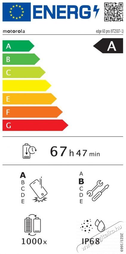 Motorola Edge 60 Pro 12GB / 512GB Pantone Dazzling Blue Mobil / Kommunik&aacute;ci&oacute; / Smart - Okostelefon - Android - 527518