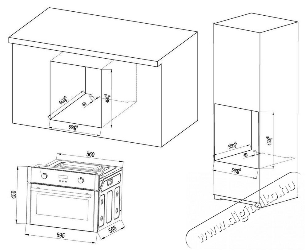 MPM MPM-63-BOK-24 Be&eacute;p&iacute;thető elektromos s&uuml;tő Konyhai term&eacute;kek - S&uuml;tő-főzőlap, tűzhely (be&eacute;p&iacute;thető) - S&uuml;tő (be&eacute;p&iacute;thető) - 495303