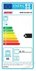 MPM MPM-53-KEC-30 Szabadon&aacute;ll&oacute; elektromos tűzhely Konyhai term&eacute;kek - S&uuml;tő-főzőlap, tűzhely (szabadon&aacute;ll&oacute;) - Elektromos tűzhely (szabadon&aacute;ll&oacute;) - 351591