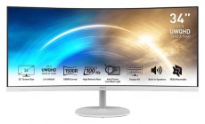 MSI DT MSI PRO MP341CQW &Iacute;velt Monitor 34 QHD, 3440x1440, 100Hz VA 21:9, 3000:1 CR, 300cd/m2, 4 ms, HDMI, DP, Feh&eacute;r	 Iroda &eacute;s sz&aacute;m&iacute;t&aacute;stechnika - Monitor - Monitor - 485715