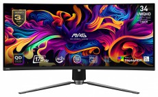 MSI 34 MAG 341CQP UWQHD QD-OLED 175Hz HDMI/DP/USB-C fekete ívelt gamer monitor Iroda és számítástechnika - Monitor - 21:9 Ultrawide monitor - 496844