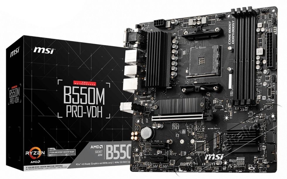 MSI B550M PRO-VDH AMD B550 AM4 mATX alaplap Iroda &eacute;s sz&aacute;m&iacute;t&aacute;stechnika - Egy&eacute;b sz&aacute;m&iacute;t&aacute;stechnikai term&eacute;k - 501296