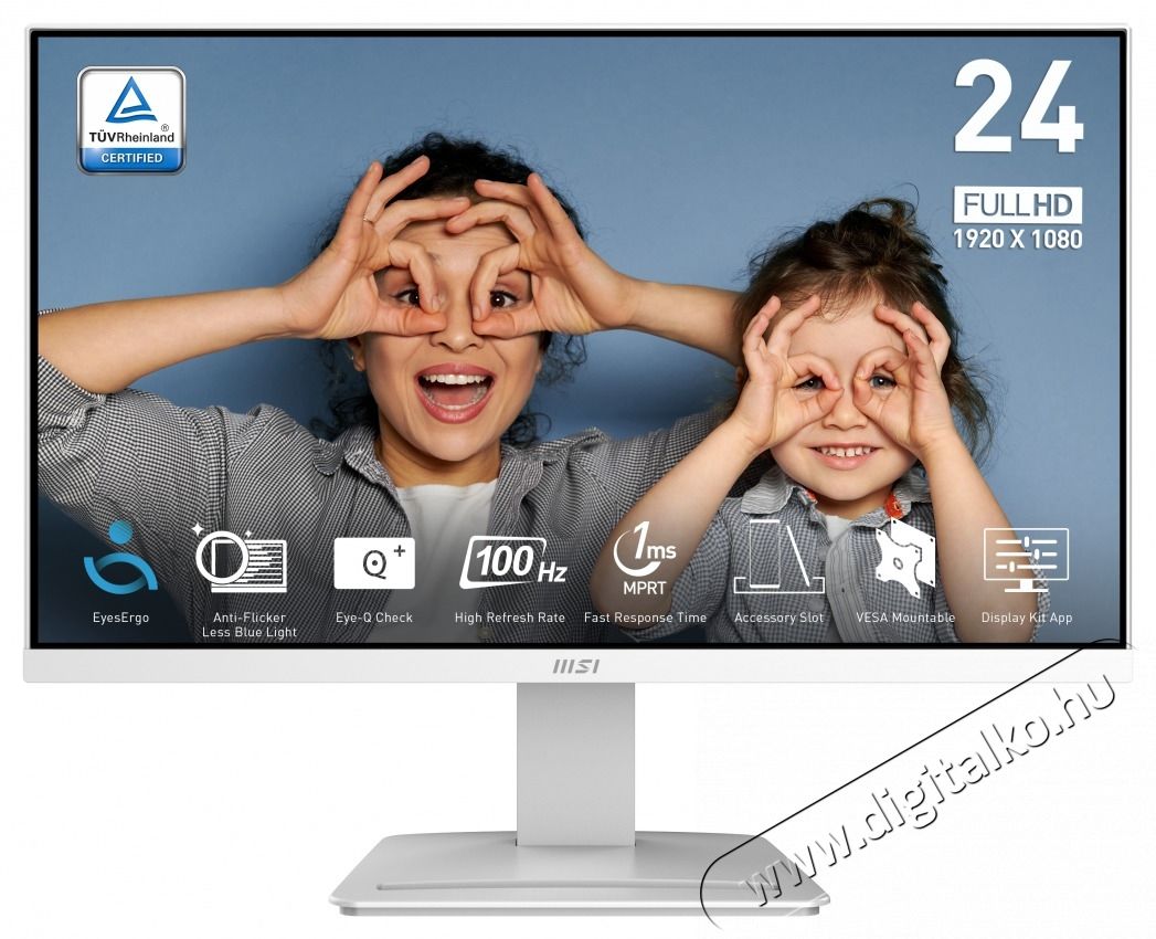 MSI PRO MP2412W Monitor Iroda &eacute;s sz&aacute;m&iacute;t&aacute;stechnika - Monitor - Monitor - 514356
