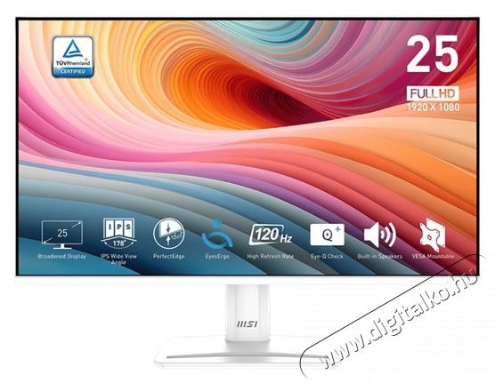 MSI Pro MP251W E2 62,2 cm (24.5) Full HD LED Feh&eacute;r monitor Iroda &eacute;s sz&aacute;m&iacute;t&aacute;stechnika - Monitor - Monitor - 514357
