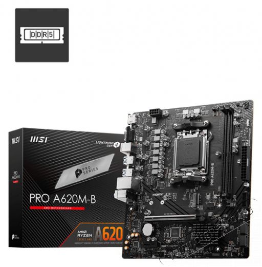 MSI PRO A620M-B AMD A620 AM5 mATX alaplap Iroda &eacute;s sz&aacute;m&iacute;t&aacute;stechnika - Egy&eacute;b sz&aacute;m&iacute;t&aacute;stechnikai term&eacute;k - 514367