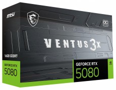 MSI RTX 5080 16G VENTUS 3X OC PLUS nVidia 16GB GDDR7 256bit PCIe videókártya Iroda és számítástechnika - Számítógép tartozék - Videokártya - 514997